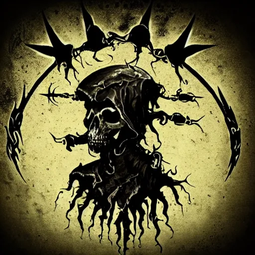 Image similar to black death metal band logo