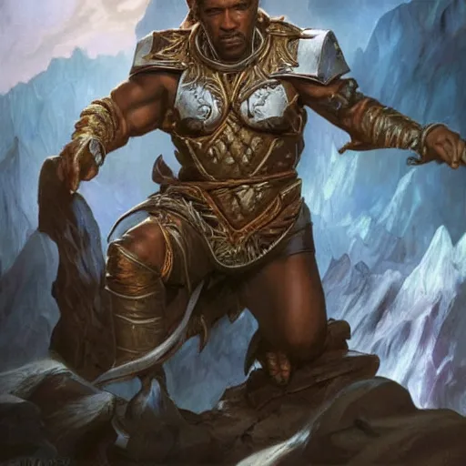 Image similar to robin williams as teferi, in the style of magic the gathering, glacier landscape, d & d, fantasy, intricate, elegant, highly detailed, digital painting, artstation, concept art, matte, sharp focus, illustration, art by artgerm and greg rutkowski and alphonse mucha