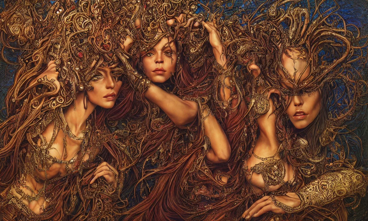 Image similar to photography, deep focus, mtg d & d, fantasy, intricate, elegant, highly detailed, digital painting, artstation, concept art, matte, sharp focus, illustration, hearthstone, art by mati klarwein