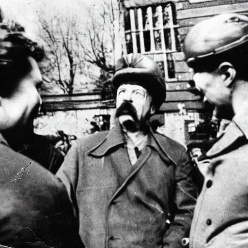 Prompt: jan ulrich meeting stalin and snorting a line of coke, photography, kodak