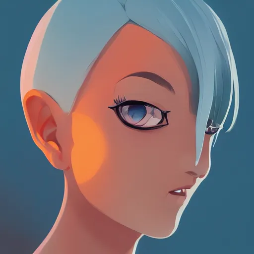 Image similar to face icon stylized minimalist mash, loftis, cory behance hd by jesper ejsing, by rhads, makoto shinkai and lois van baarle, ilya kuvshinov, rossdraws global illumination