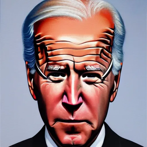 Prompt: Joe Biden confused, artwork by Ivan Seal, abstract, oil painting, 8k, high definition, highly detailed