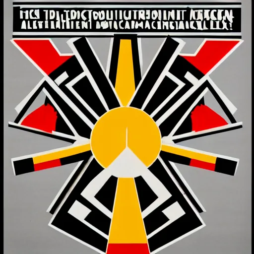 Image similar to constructivist propaganda poster