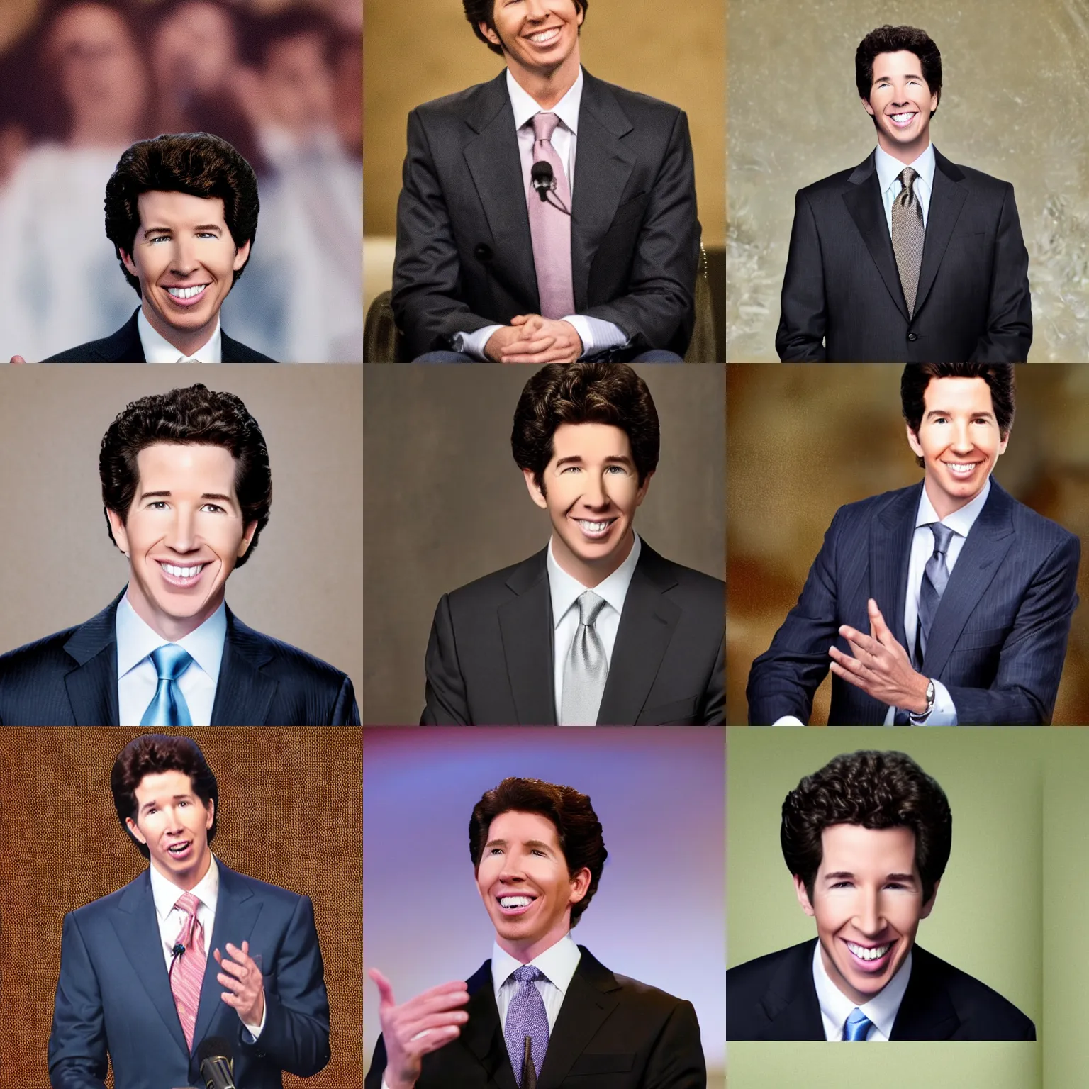 Prompt: high quality photo of christian televangelist joel osteen