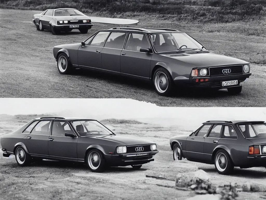 Prompt: “An Audi RS6 Avant if it were made in the 1970s brochure photo, 8k, ultra realistic”