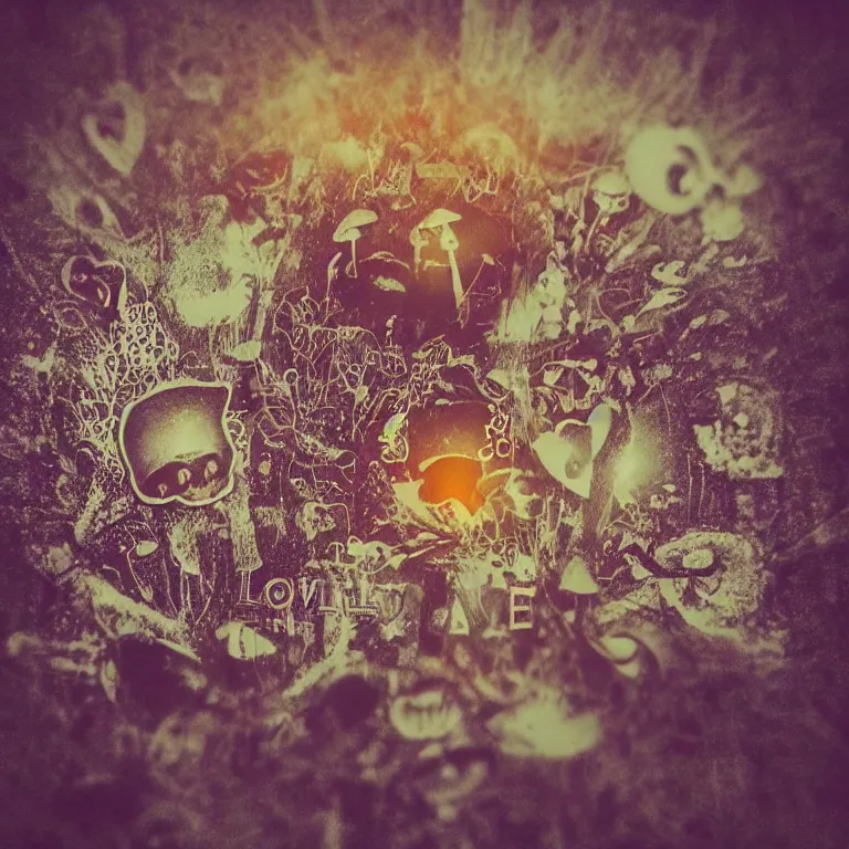 Image similar to double exposure of dally life, symbols of live, explosion, love is the most relevant theme, love is infinity, love is begin of all, 8 k resolution, artistic mode, artistic, trending on instagram, long exposure, love art, serious, fantasy and dreams vibes, mushrooms style and macro style