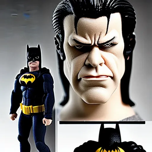 Image similar to glenn danzig as batman, action figure,