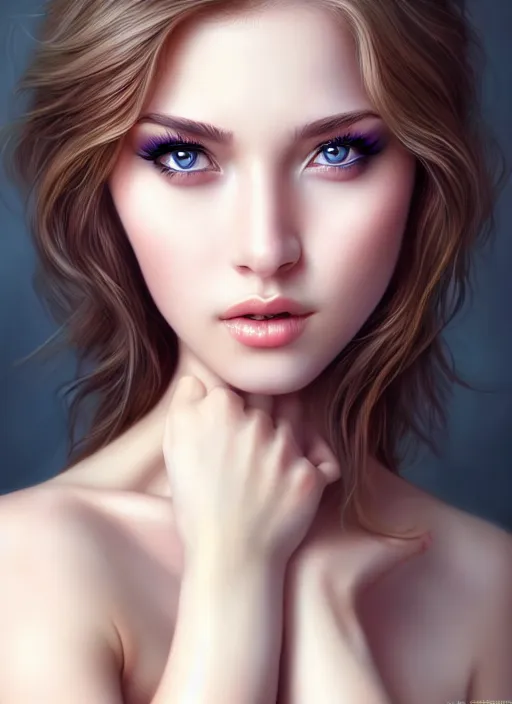 Image similar to a gorgeous female photo, professionally retouched, realistic, smooth face, perfect eyes, symmetrical, full body shot, wide angle, sharp focus, 8 k high definition, insanely detailed, intricate, elegant, art by artgerm