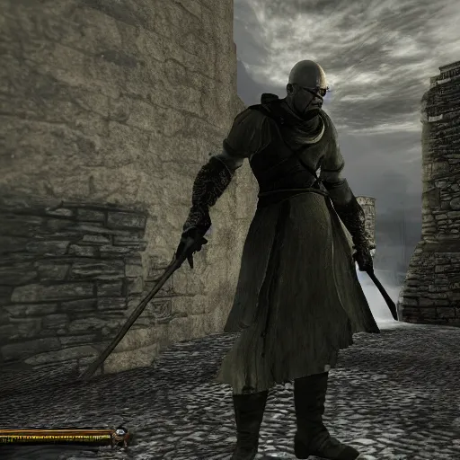 Image similar to Walter White in Dark souls