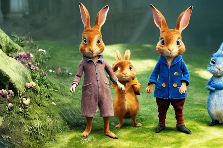 Prompt: Peter Rabbit in Coraline (2007), highly detailed, high quality, HD, 4k, 8k, Canon 300mm, professional photographer, 40mp, lifelike, top-rated, award winning, realistic, sharp, no blur, edited, corrected, trending