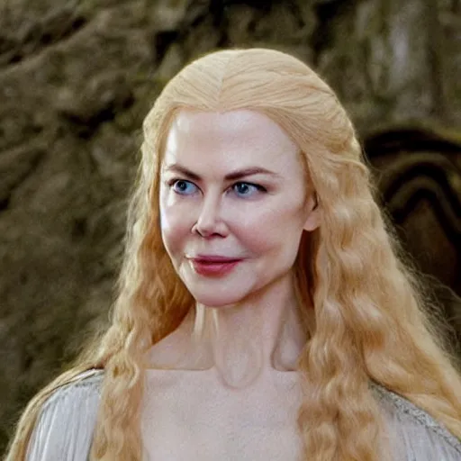 Image similar to nicole kidman as galadriel in the lord of the rings