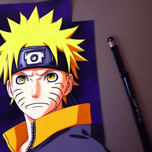 Prompt: photorealistic naruto uzumaki