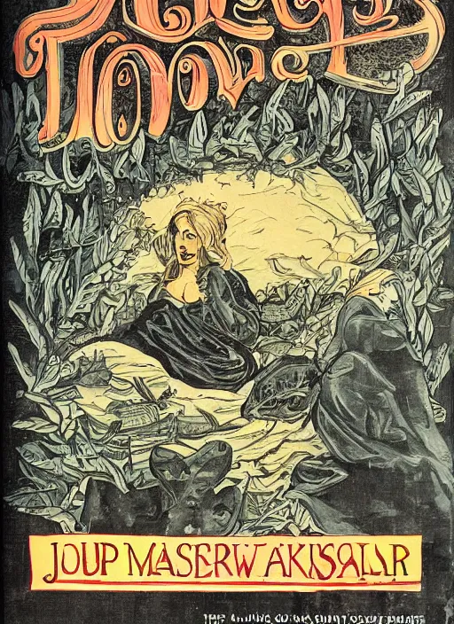 Prompt: cover art by joseph michael lisner, masterpiece ink illustration,