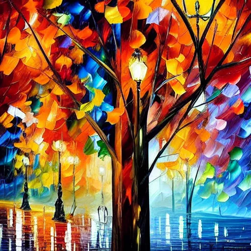 Image similar to art as an algorithm by Leonid Afremov