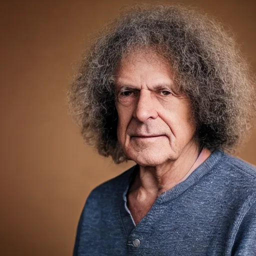 Prompt: dslr photo portrait still of 7 6 year old age 7 6 pat metheny at age 7 6!!!, 8 5 mm f 1. 8