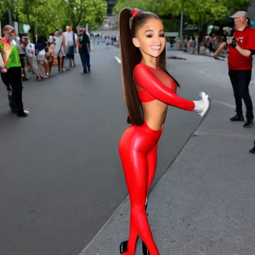 Image similar to Ariana Grande as Elastigirl