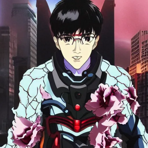 Image similar to bd wong as whiterose, in the style of hideki anno, inspired by evangelion, photorealistic, epic, super technical, cinematic still