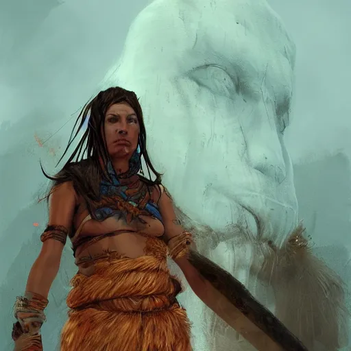 Image similar to a neolithic shaman by maciej kuciara