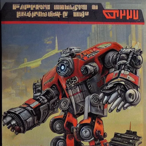 Prompt: deiselpunk soviet mecha propaganda art by james gurney