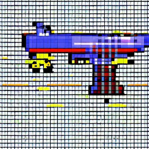 Image similar to pixel art gun sprites