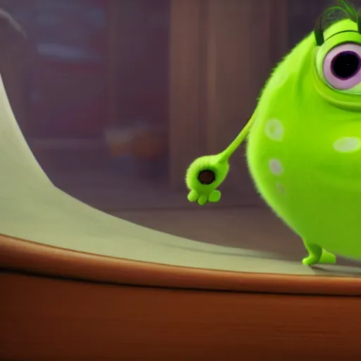 Prompt: Mike Wazowski, 4k