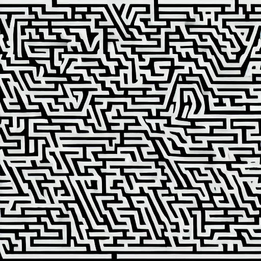 Prompt: maze adobe illustrator