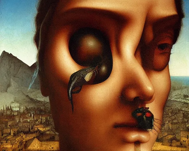 Prompt: i see you, a simple vector pop surrealism, by ( leonardo da vinci ) and greg rutkowski and rafal olbinski