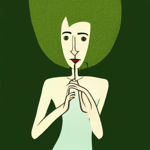 Image similar to cartoon portrait of a hard working australian woman with a paper joint of cannabis. octane 4 k render natural skin tones, by eyvind earle, female australian award winning illustration