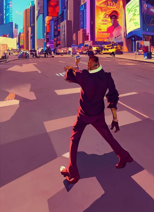 Image similar to latino - futurist latinos, zoot suits and lowriders, fashionable, driving the metaverse | hyperrealistic oil painting | by makoto shinkai, ilya kuvshinov, lois van baarle, rossdraws | afrofuturism, in the style of boondocks, trending on artstation | dark color scheme