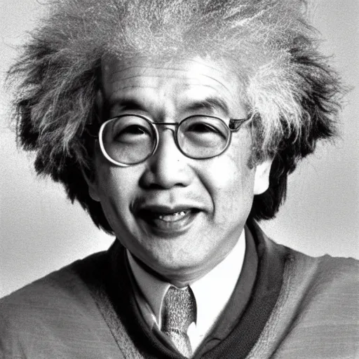 Image similar to asian einstein portrait, 1 9 7 6