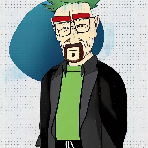 Image similar to Walter White smiling, by Rumiko Takahashi