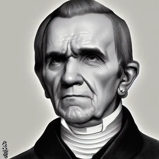 Prompt: james k. polk by stanley artgerm lau,