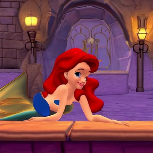 Image similar to Disney's Ariel as an PSX game