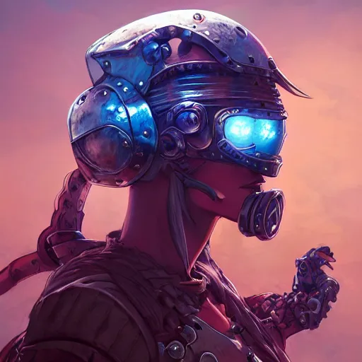 Image similar to cyberpunk viking helmet mask warrior goddess robot ninja fantasy, art gta 5 cover, official fanart behance hd artstation by jesper ejsing, by rhads, makoto shinkai and lois van baarle, ilya kuvshinov, ossdraws