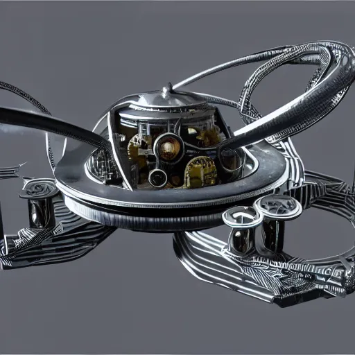 Prompt: cyberpunk gyroscope, technical drawing, highly detailed, photo realistic, houdini render, unreal engine