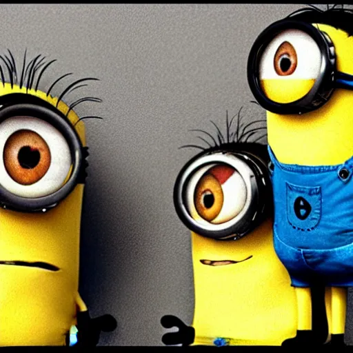 Image similar to the minions, fight club