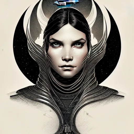 Image similar to portrait soft light, by killian eng and joe fenton and martin deschambault, inspired by star wars, etching, fine, sharp high detail,