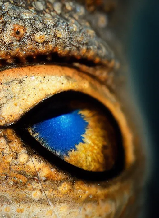 Image similar to portrait of a stunningly beautiful eye, 🐡