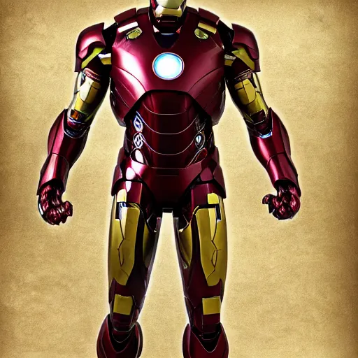 Image similar to Iron Man suit made by ancient Egyptians 4K detail