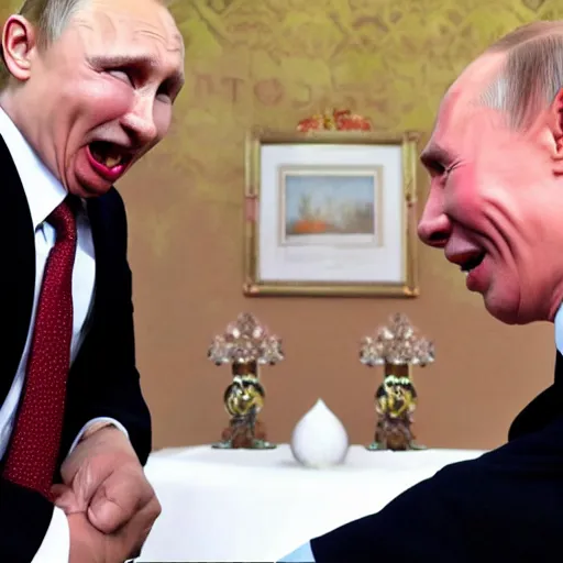 Image similar to extreme silly face championship vladimir putin's winning entry, face pulling world tournament 2 0 1 9