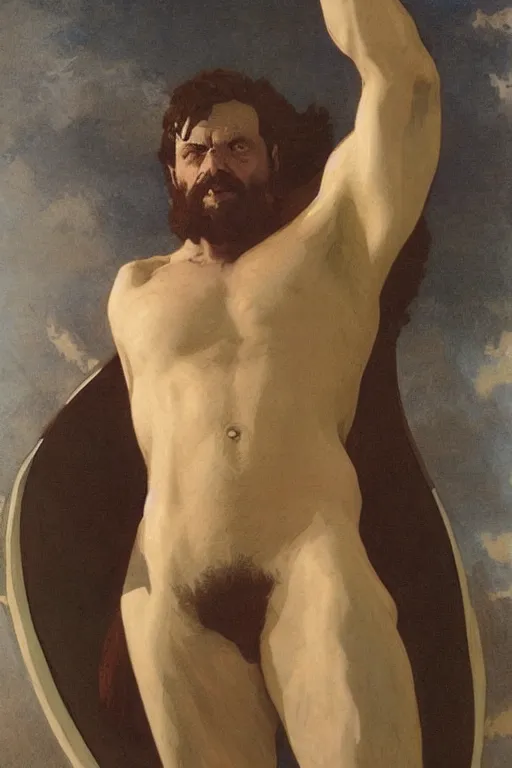 Prompt: Beast (Dr. Henry Philip Hank McCoy) from the X-Men by William Adolphe Bouguereau