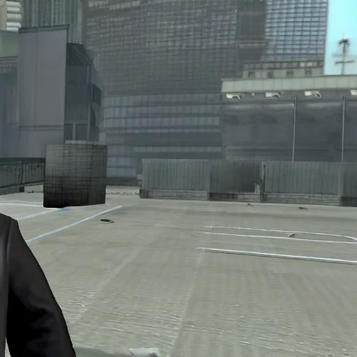 Image similar to Donald Trump as a half life 1 character, video game screenshot, rule of thirds