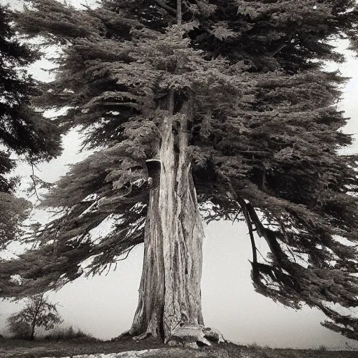 Prompt: photograph of cedar of lebanon shaped like masculine strong man, photography