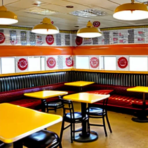 Image similar to wafflehouse interior