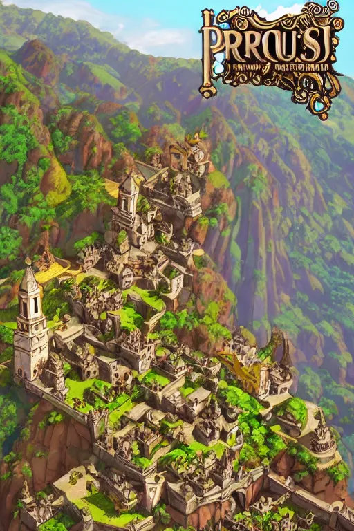 Image similar to Ouro preto Minas gerais by dofus online Rendering with several goblins . full of details, by squaresoft and breath of fire 4, Matte painting, trending on artstation and unreal engine