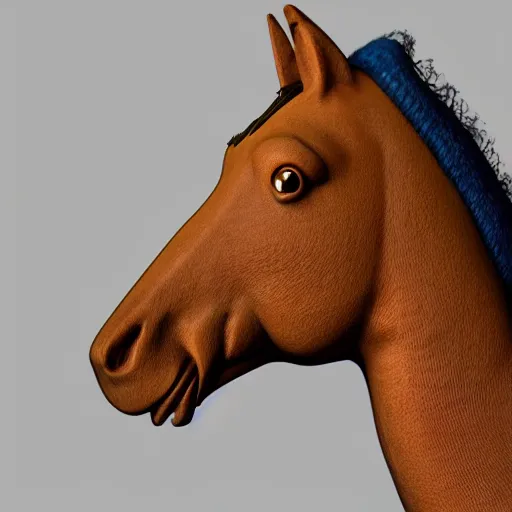 Prompt: ultra realistic 3 d render of bojack horseman