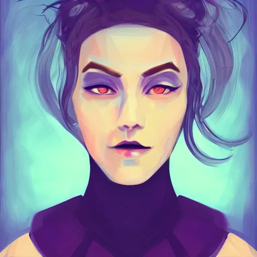 Prompt: face portrait of a woman inspired by lois van baarle, hexagon polygon, bees