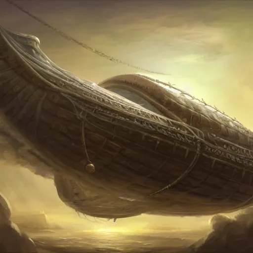 Prompt: a fantasy airship, epic fantasy, detailed, intricate, elegant, digital painting, concept art, smooth, focus, rim light