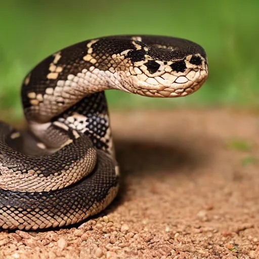 Image similar to a snake with legs