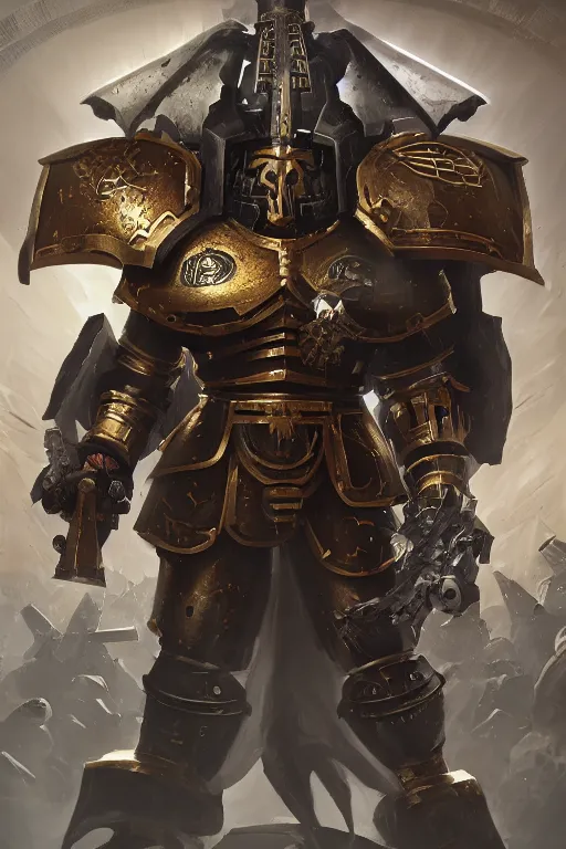 Image similar to armor portrait heros warhammer 4 0 k horus heresy fanart - the primarchs emperor by johannes helgeson animated with vfx concept artist & illustrator global illumination ray tracing hdr fanart arstation zbrush central hardmesh 8 k octane renderer comics stylized